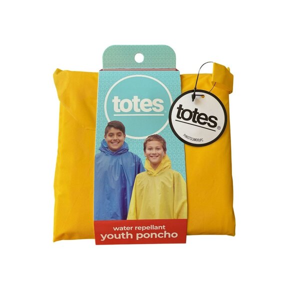 Totes Youth Poncho Yellow with Travel Pouch NWT - Picture 1 of 2